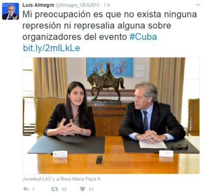 Cuba niega visa a secretario general de la OEA