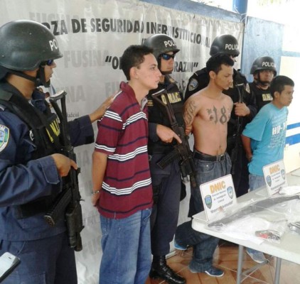 Peligrosos pandilleros caen en operativo policial