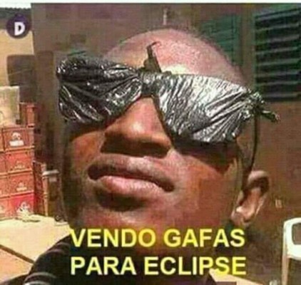 ¡A todo le hallan gracia! Se viralizan memes por el eclipse solar