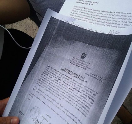 Indignados presentan denuncia contra el Estado y la Policía &nbsp;&nbsp;&nbsp;