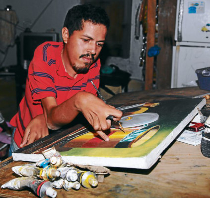 Un artista que plasma amor y perseverancia