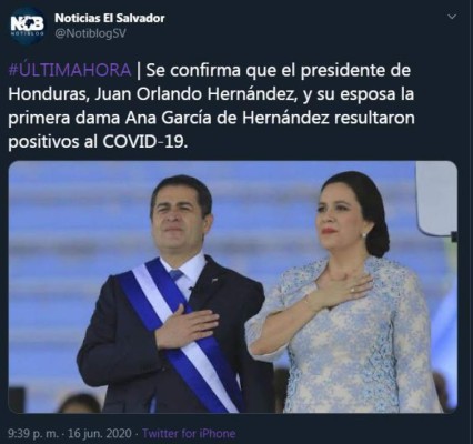 Así informaron medios internacionales que el presidente Hernández tiene covid-19