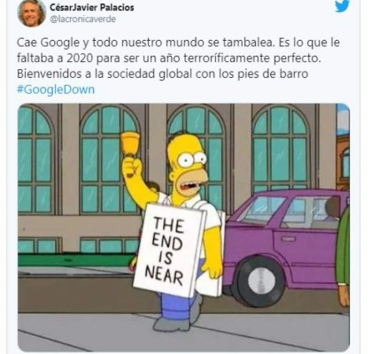 Los inesperados memes que dejó la caída mundial de Google