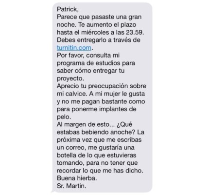 La genial respuesta de un profesor