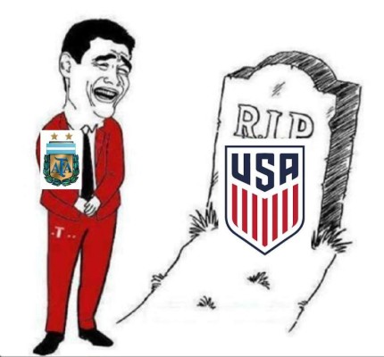 EEUU cayó ante Argentina y llegaron los famosos memes