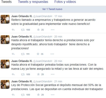 'Ahora todo trabajador tiene derecho a prestaciones': JOH