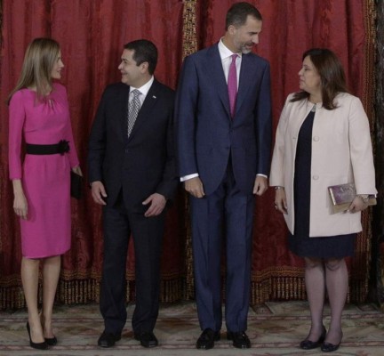 La visita del presidente de Honduras en fotos