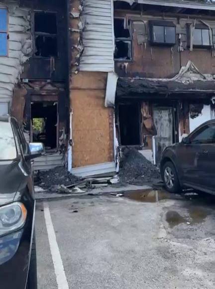 Así quedó el apartamento donde murieron dos hondureños quemados en Carolina del Sur