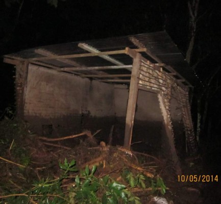 Lluvias causan estragos en oeste de Honduras
