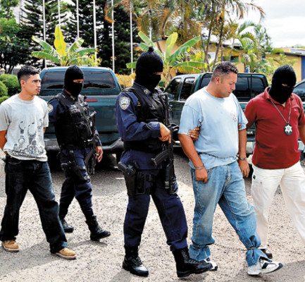 Cae banda de extorsionadores en Tegucigalpa