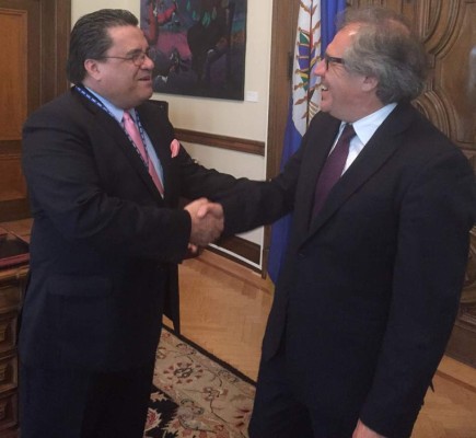 Canciller de Honduras se reúne con Secretario General de la OEA