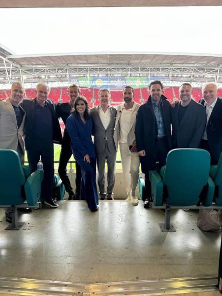 Famosos en final de Champions League y presidente del Olimpia en Wembley