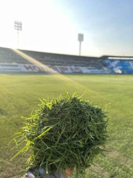 ¿Ya lo vieron?: Así luce el Estadio Nacional tras el segundo corte de su engramillado