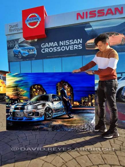 Precisión y realismo, cualidades de las obras del aerógrafo hondureño David Reyes