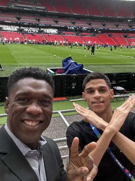 Famosos en final de Champions League y presidente del Olimpia en Wembley