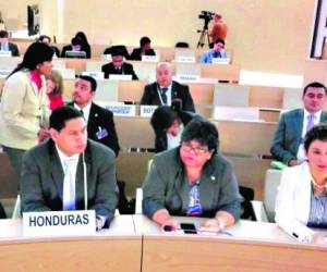 La gigantesca comitiva hondureña expuso los logros realizados en la 22 sesión del Consejo de las Naciones Unidas para los Derechos Humanos.