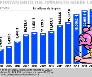 El gobierno proyecta L 66,571 millones en recaudación tributaria para 2015.