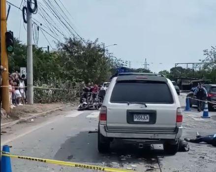 Con placa guatemalteca, armas y prófugo, conductor abandonó escena tras embestir y matar a dos mujeres en Choloma