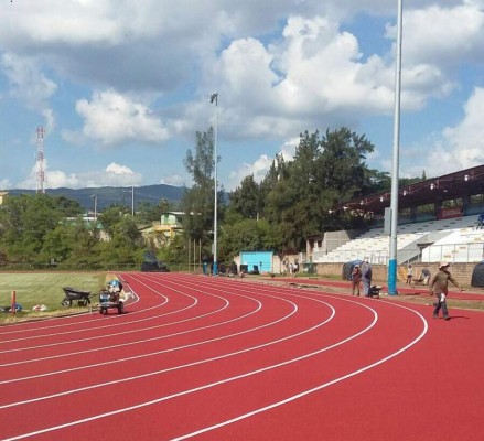 Lista pista de tartán de la Villa Olímpica
