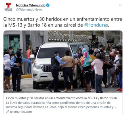 Honduras fue noticia internacionalmente por la sangrienta reyerta en el penal de 'máxima seguridad' La Tolva