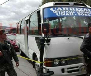 El bus es de la ruta El Carrizal-La Sosa con número de registro 814.