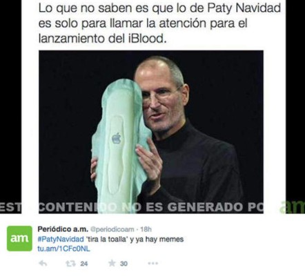 Paty Navidad tomó con humor el incidente