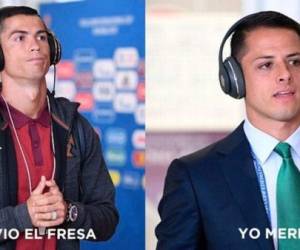 El look de Cristiano Ronaldo y Chicharito Hernández no pasó desapercibido