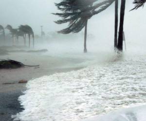 Imagen de las costas en Colombia. La depresión tropical 13 se convirtió hace unos minutos en el ciclón “Julia”, el décimo de la temporada 2022 en el Atlántico.