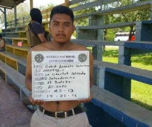 David Ernesto Solórzano de origen salvadoreño fue capturado este martes en Honduras.