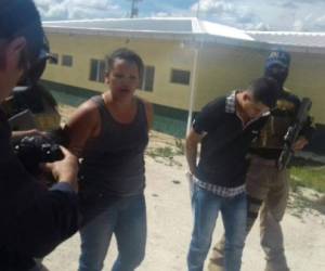 Teimy Salazar y su hijo Oscar Martínez fueron detenidos en la capital de Honduras por el delito de extorsión.