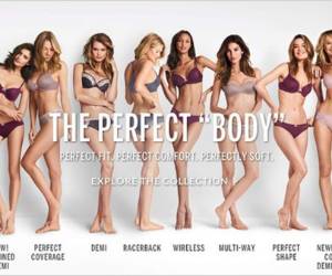 En el anuncio aparecen diez modelos con medidas casi imposibles para la mayoría de las mujeres.