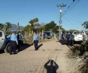 Las autoridades se hicieron presente a la casa de la mujer en Comayagua.