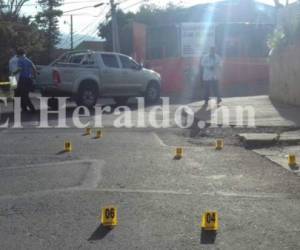 Pese a la balacera la funcionaria afortunadamente solo resultó con una herida (Foto: El Heraldo Honduras/ Noticias de Honduras)