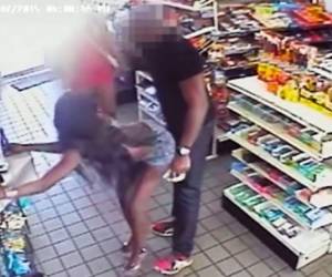 Las imágenes quedaron grabadas por las cámaras de seguridad del negocio. (Captura de video).