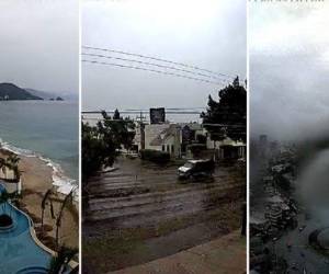 Imágenes de la llegada de Patricia a costas mexicanas.