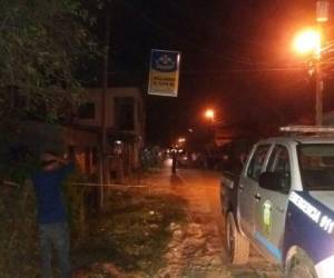 El hecho criminal se registró en un billar en la colonia Pineda del municipio de San Manuel, que a su vez es colindante con el municipio de La Lima, zona norte de Honduras, foto: Tomada de Twitter.