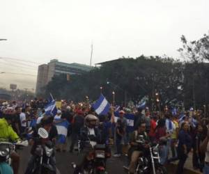 'Marcha de las Antorchas' en la capital de Honduras.