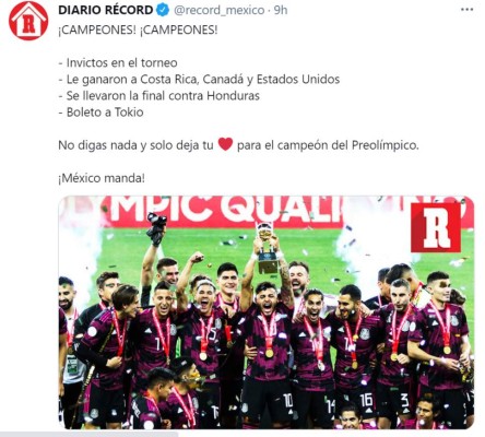 Prensa mexicana destaca triunfo tricolor y reconoce el esfuerzo de Honduras (Fotos)