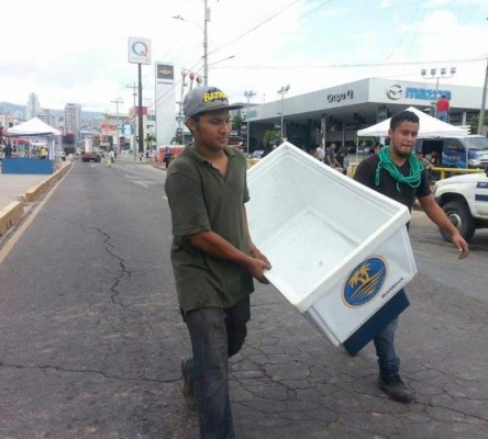 Todo listo para el carnaval de Tegucigalpa