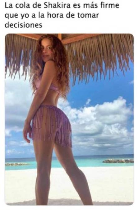 Shakira luce demasiado sexy en bikini y fans la elogian con memes