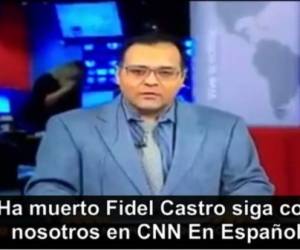 Richard Beltrán, productor de la cadena CNN intentó dar la noticia de la muerte de Fidel Castro.