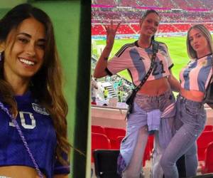 Antonela Roccuzzo, la esposa de Lionel Messi, ha causado furor con sus looks en el Mundial de Qatar 2022. Pero hubo uno en especial que se convirtió en la “cábala” o el de la suerte para la Selección de Argentina, tanto así que las influencers argentinas que se encuentran en Doha lo usado en cada duelo de la Albiceleste. Aquí las imágenes.