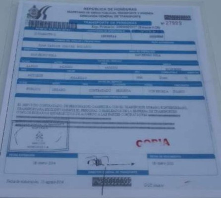 Bus que se accidentó en San Juan de Opoa tenía permiso