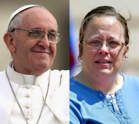 El Papa recibió en secreto a funcionaria que se negó a casar gays