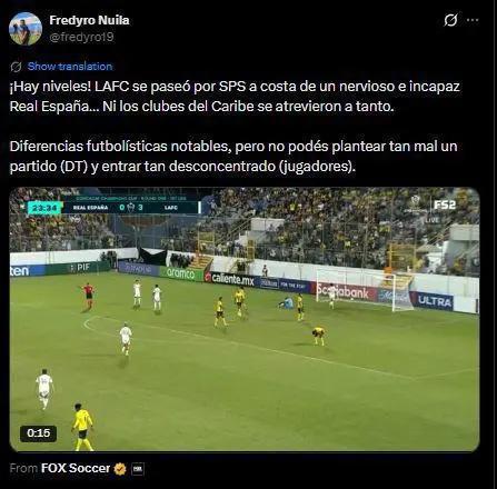 Mr Chip y famoso hondureño explotan: La reacción de la prensa tras goleada de LAFC a Real España