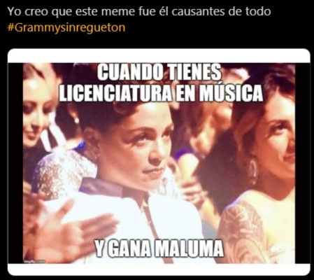 Invaden redes con graciosos memes sobre polémica del reguetón en los Latin Grammy  