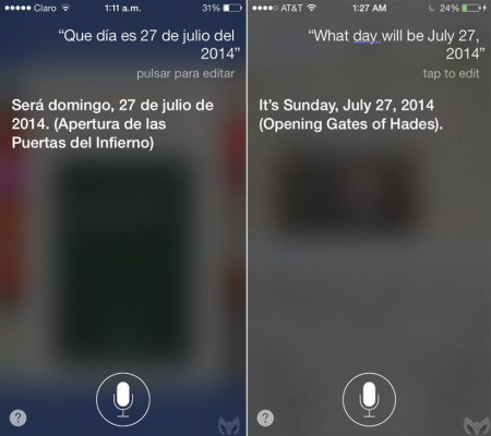 Siri predice que el 27/07/14 es la 'apertura de las puertas del Infierno'