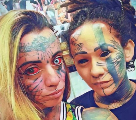 Las espeluznantes imágenes de Carol Praddo, 'la mujer diablo'&nbsp;&nbsp;