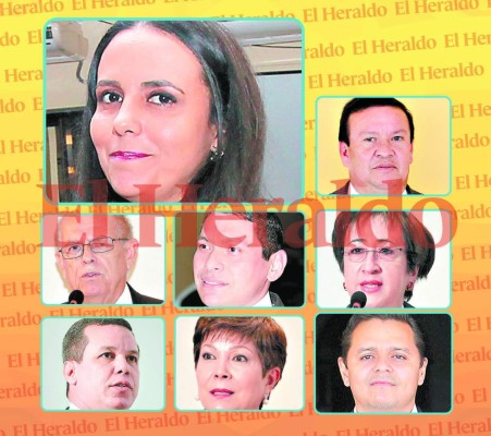 Ellos son los ocho magistrados electos en la primera ronda de votaciones de la nueva Corte Suprema de Justicia (CSJ).