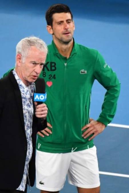 EN FOTOS: Así rompió en llanto Novak Djokovic al recordar a Kobe Bryant